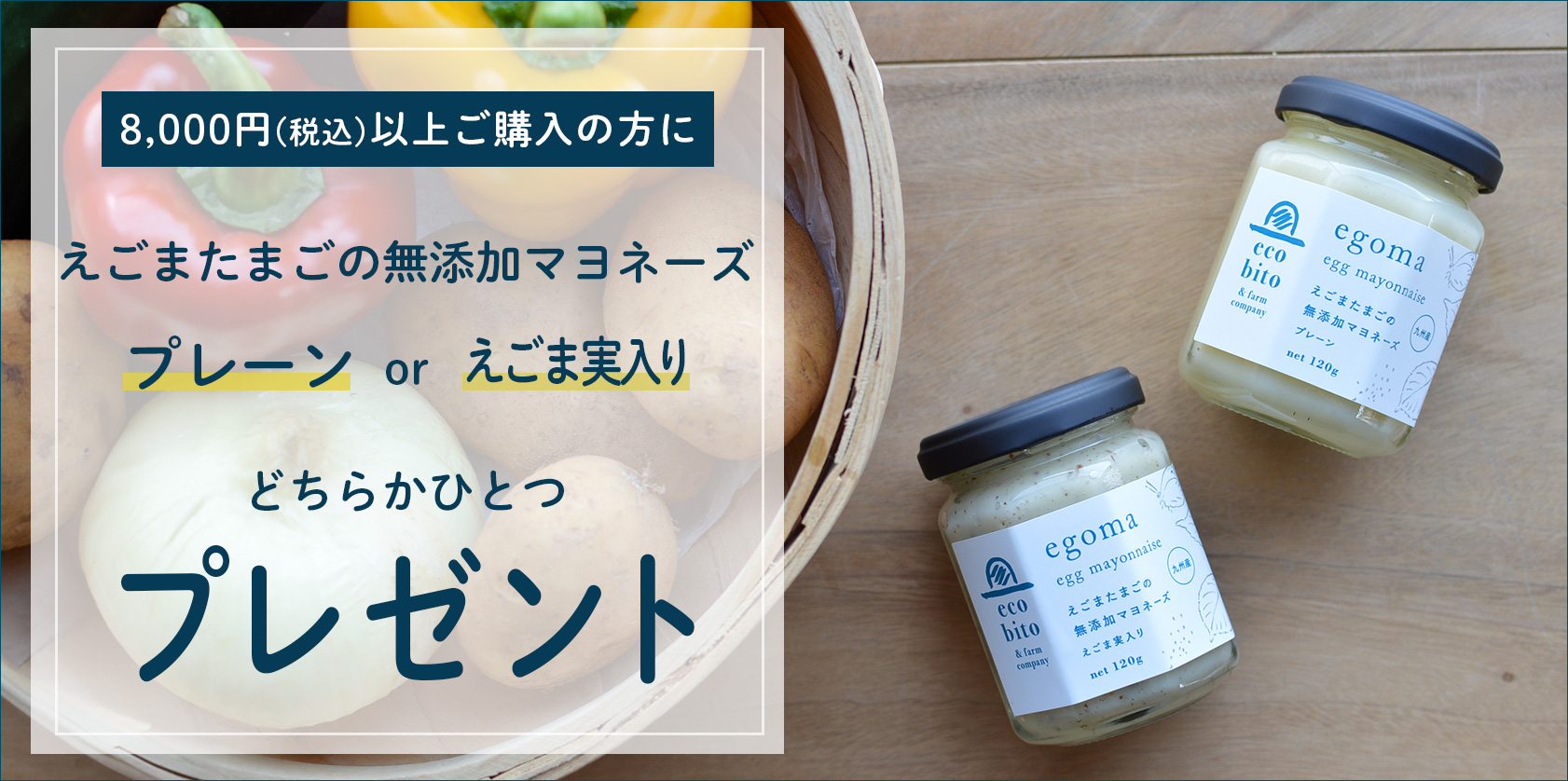 「えごまたまごの無添加マヨネーズ」キャンペーン